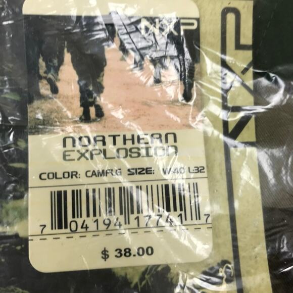 Northern Explosion Military Militia Camaflage Cargo Pants Size W40 x L32 NWT - Picture 4 of 5